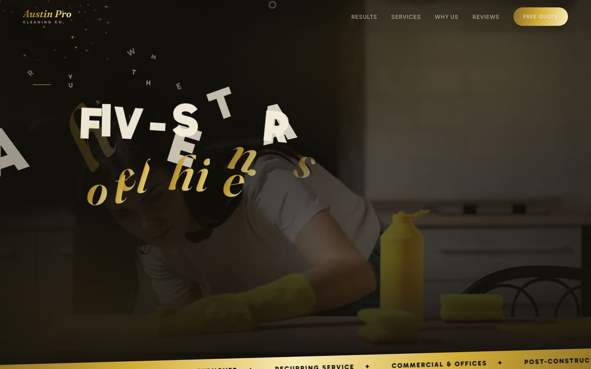 Austin Pro Cleaning Co. — Limpeza profissional