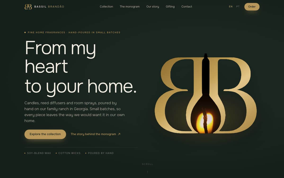 Bassil Brandão — Velas artesanais