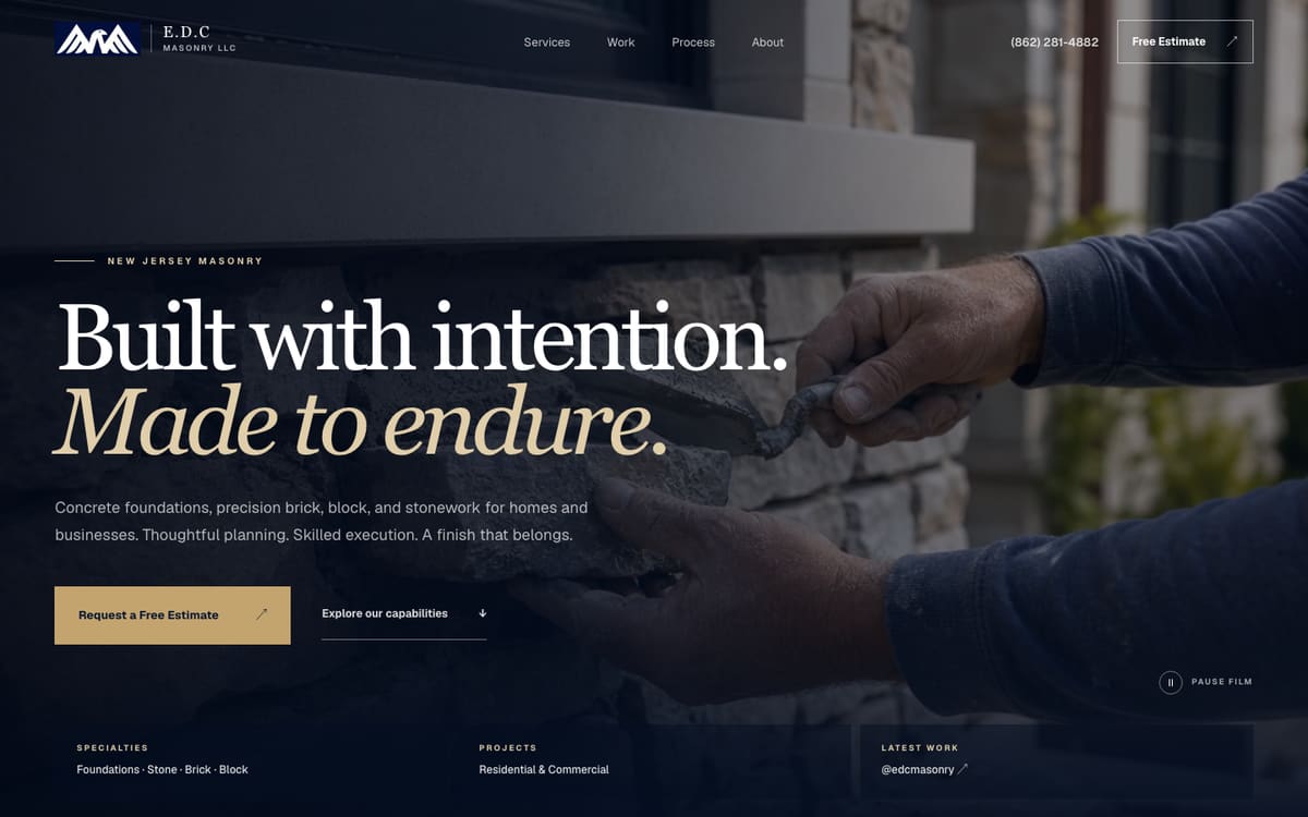 E.D.C Masonry — Alvenaria