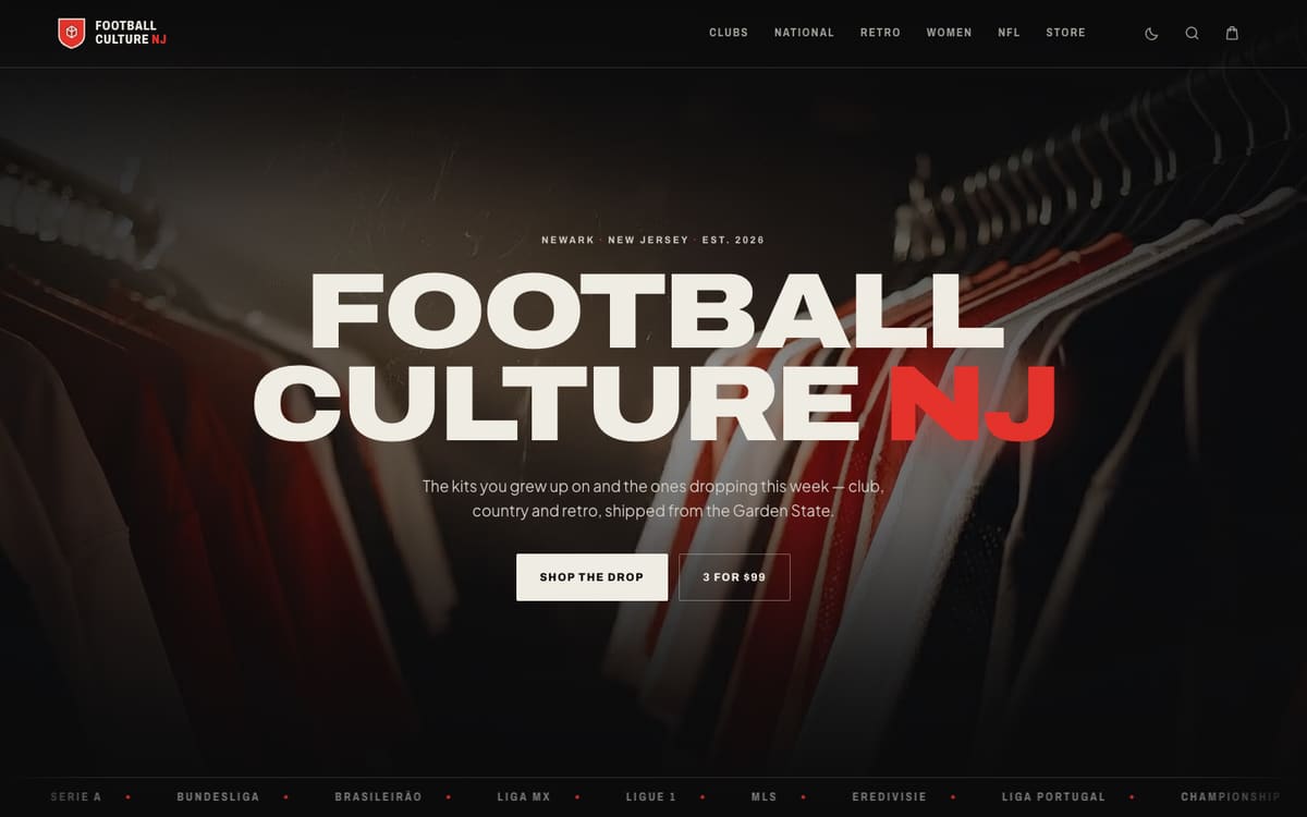 Football Culture NJ — Camisas de futebol
