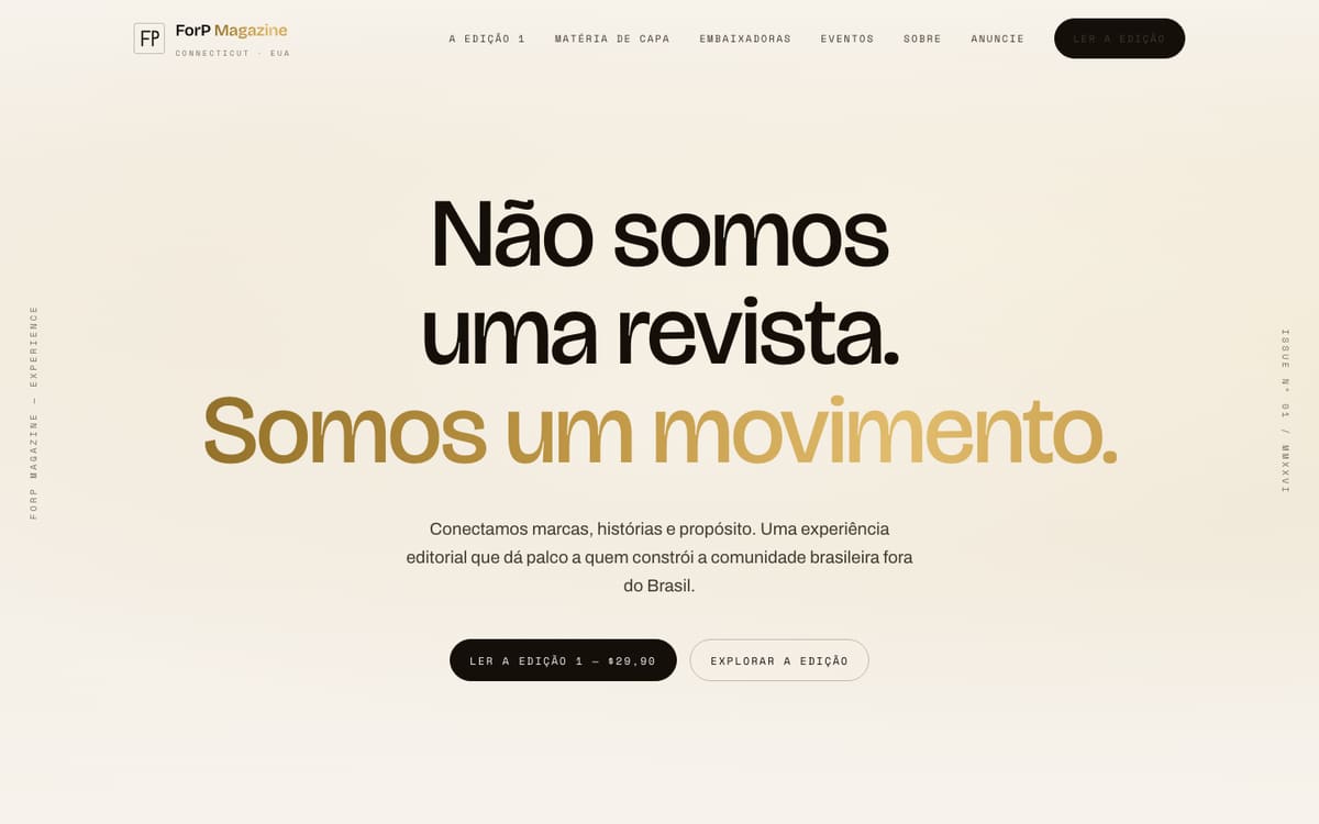 ForP Magazine — Revista editorial