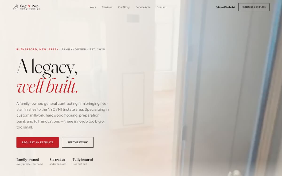 Gig & Pop Construction — General contractor