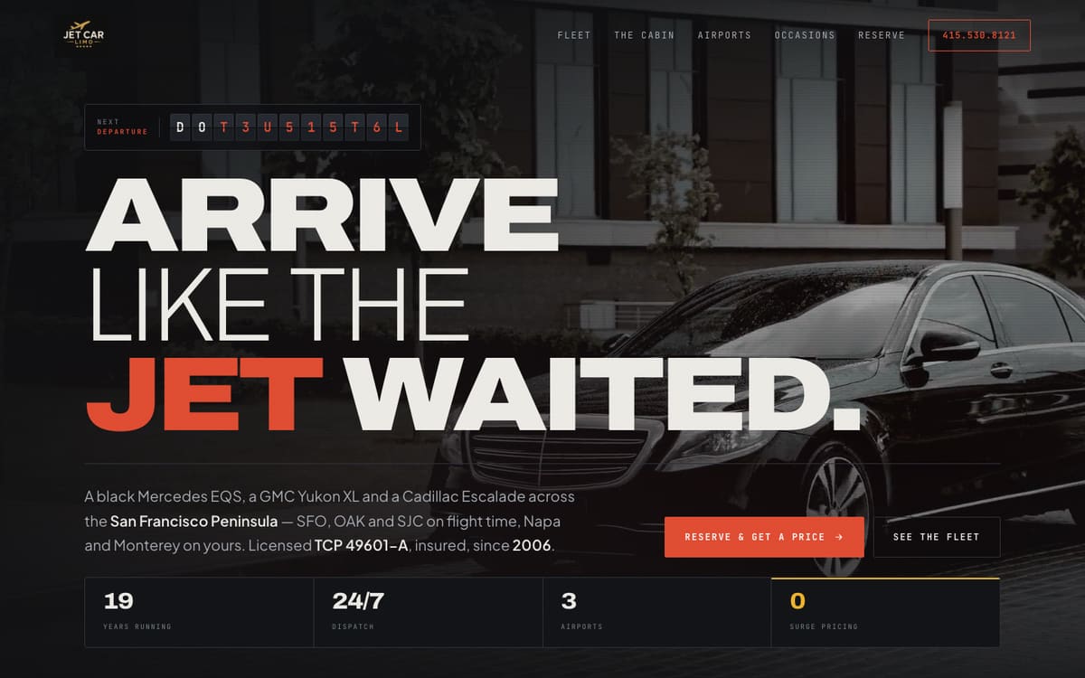 Jet Car Limo — Transporte executivo