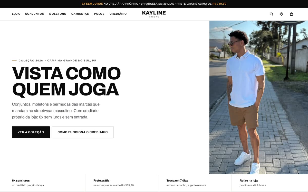 Kayline Modas — Moda masculina