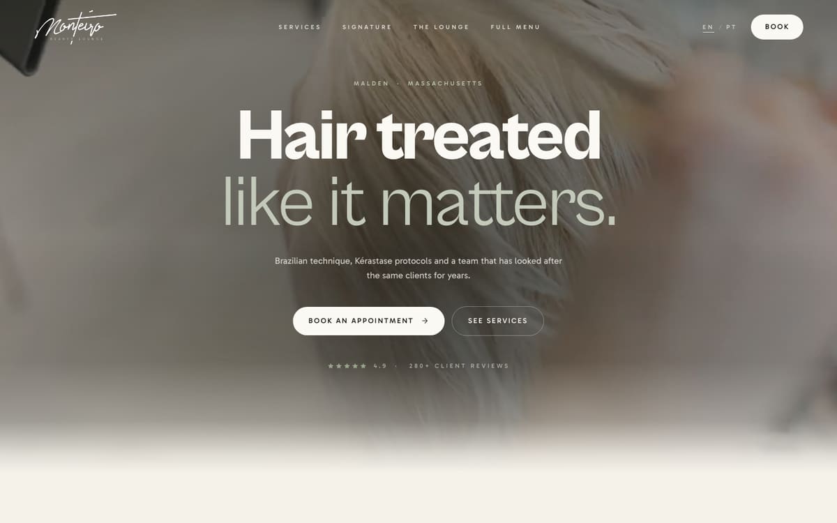 Monteiro Beauty Lounge — Salão de beleza