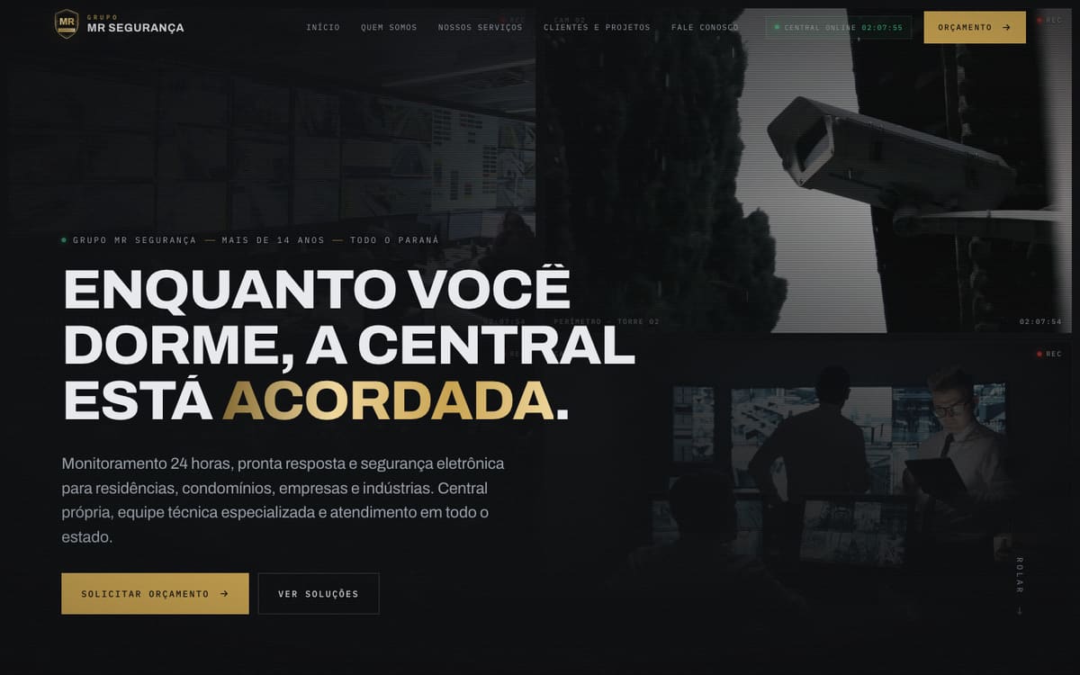 Grupo MR Segurança — Segurança eletrônica