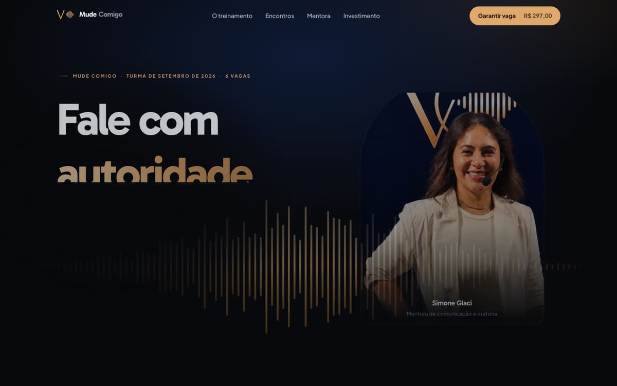 Mude Comigo — Treinamento de oratória