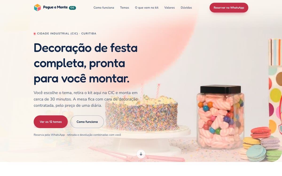 Pegue e Monte CIC — Kits de festa