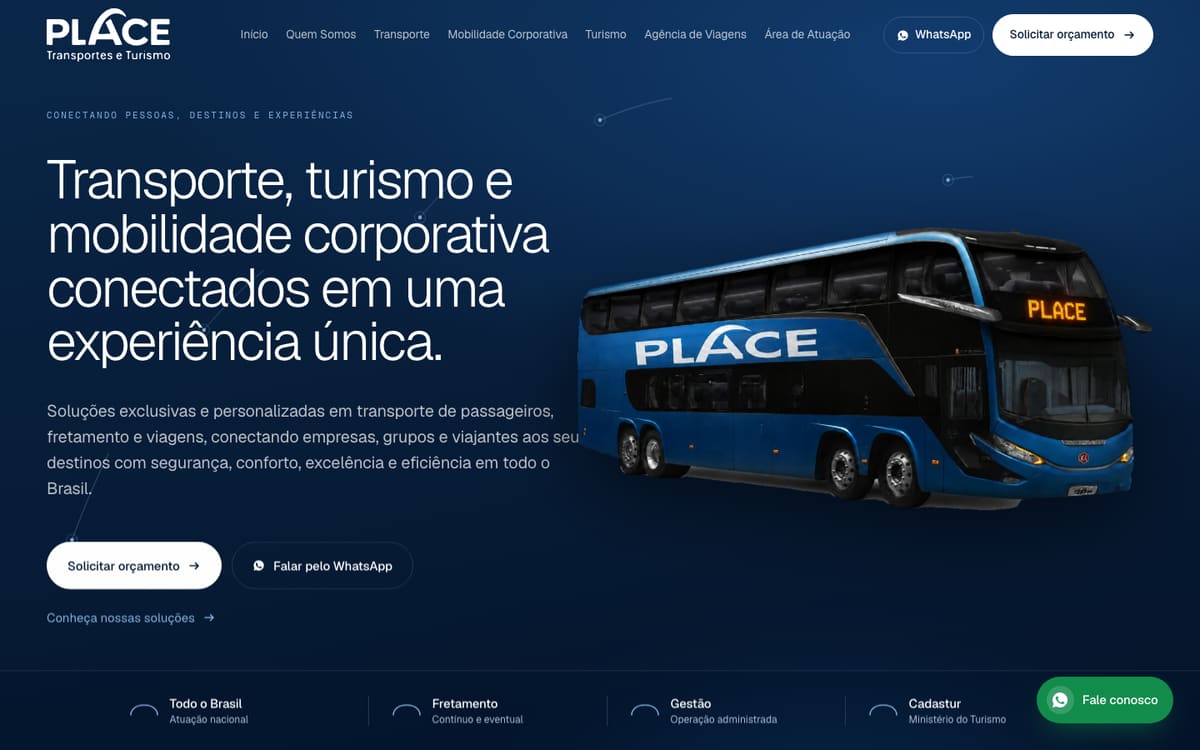 Place Transportes — Fretamento & turismo